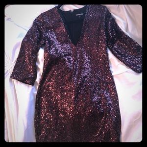 Express Sequin Mini Dress
